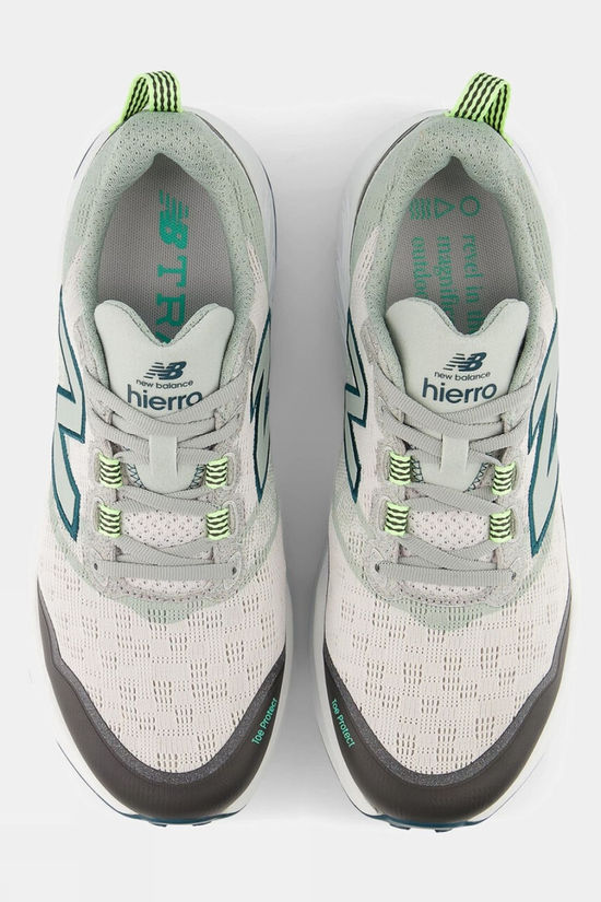 New Balance Mens Fresh Foam X Hierro V9 Shoes Grey Matter / Medusa Green