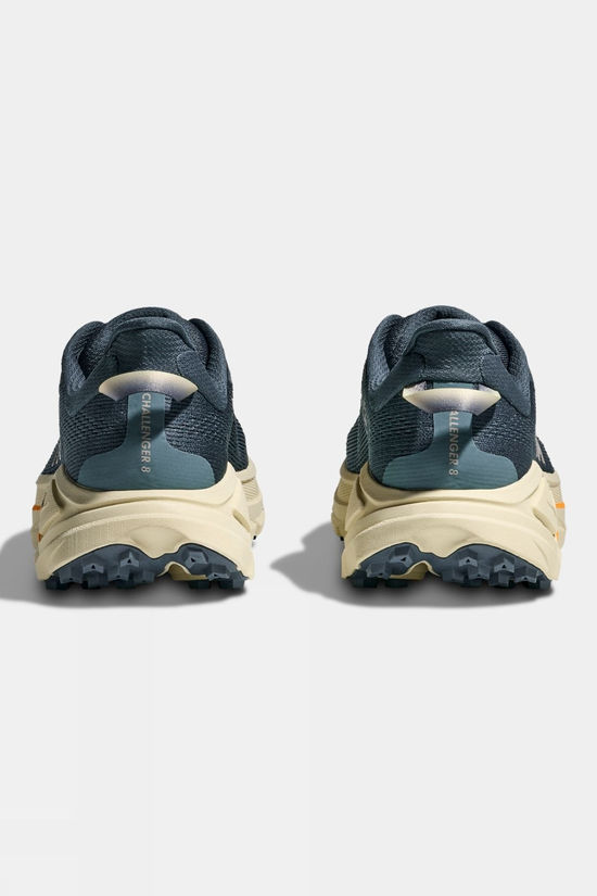 Hoka Mens Challenger 8 Shoes Faded Navy / Pampass Grass