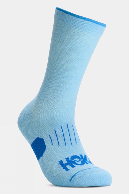 Hoka Mens Crew Run Sock (3-Pack) Hazy Blue / Soft Cobalt / Night Glow Blue