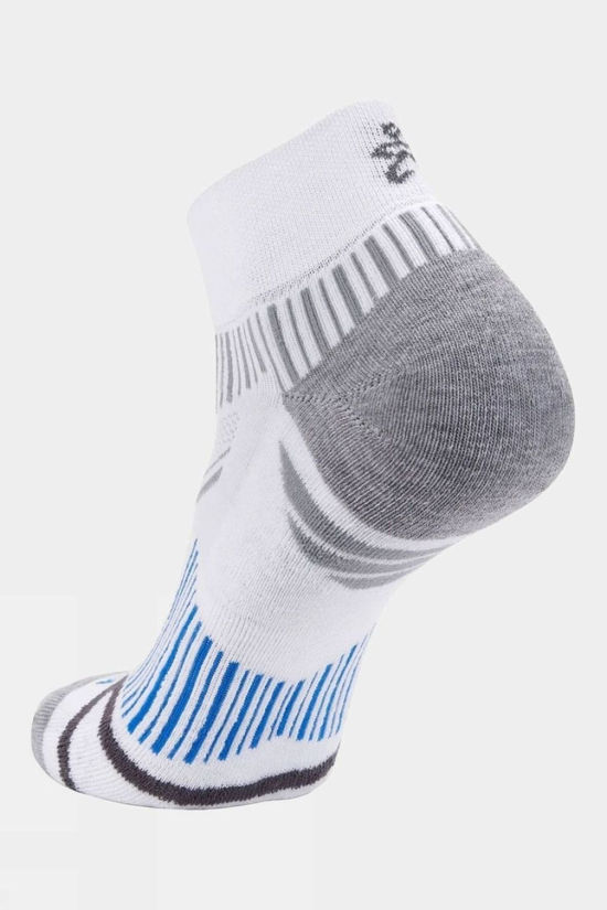 Balega Unisex Enduro Quarter Running Socks White
