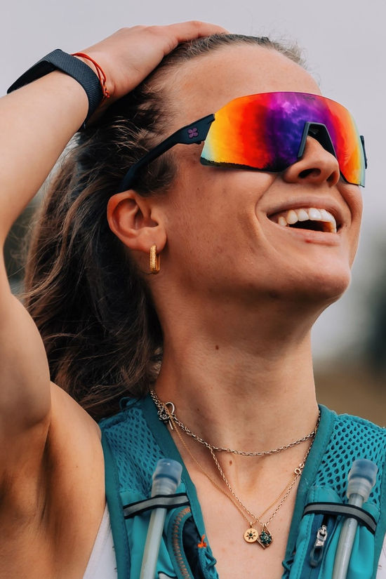 SunGod Unisex Ultras Sunglasses Matte Black / Purple