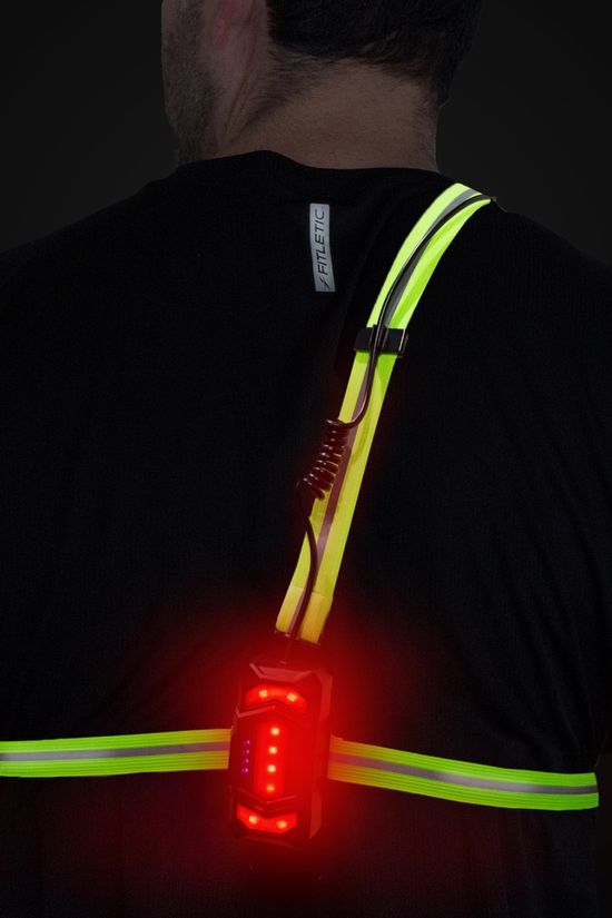 Fitletic Reflex High Vis Chest Light Yellow/Silver