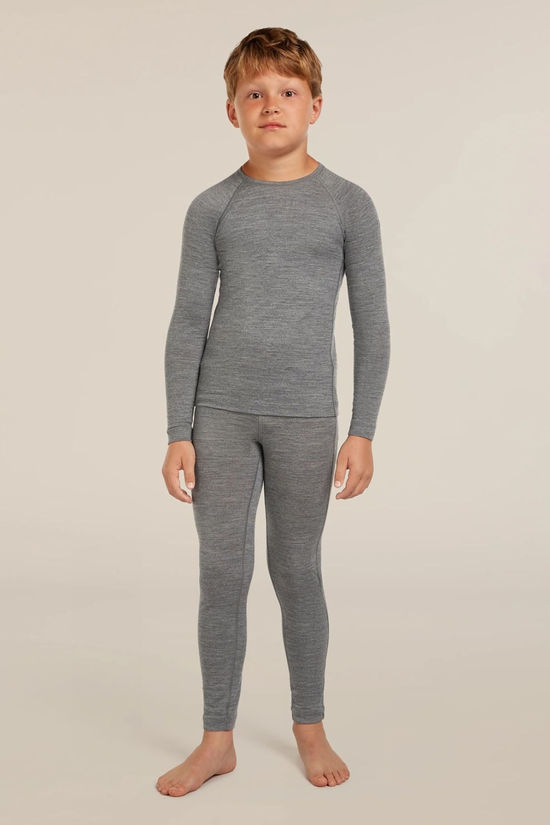 Icebreaker Boys 200 Oasis Leggings 14+ Gritstone Heather