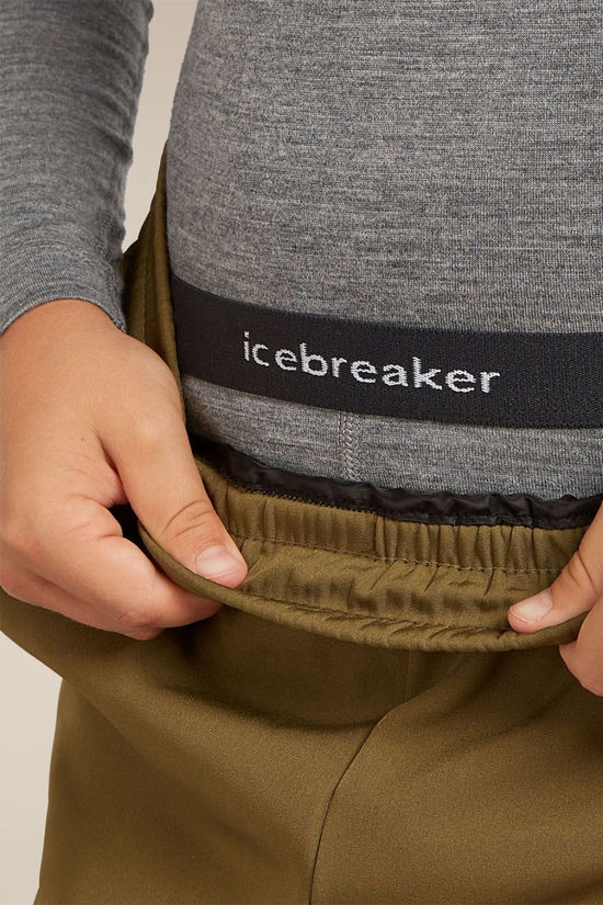 Icebreaker Boys 200 Oasis Leggings 14+ Gritstone Heather