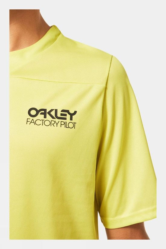 Oakley Mens Factory Pilot Lite Mtb Jersey Yellow/Yellow