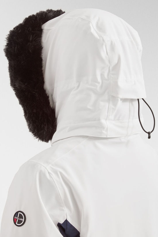 Henri Duvillard Womens Alicia Faux Fur Ski Jacket White