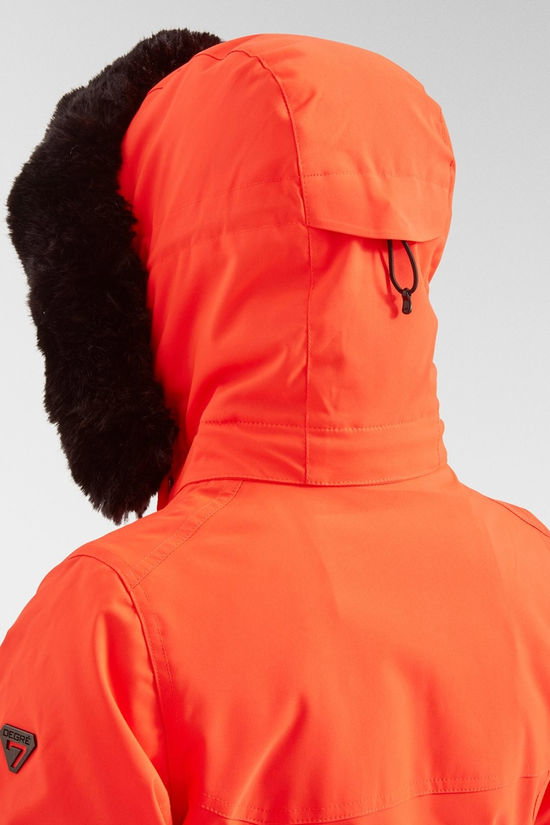 Degre 7 Womens Geod Faux Fur Jacket Magma