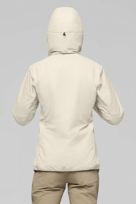 Norrona Womens Femund Thermo60 Zip Hood Jacket Oatmeal