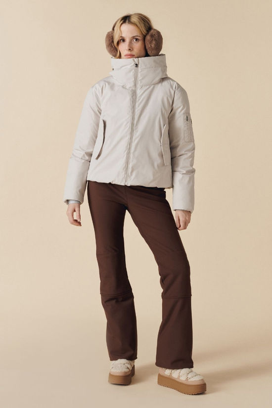 Poivre Blanc Womens Julie Ski Jacket Iridescent Mineral Grey