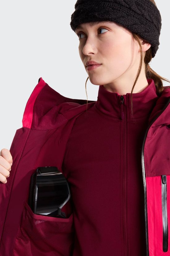 The North Face Womens Freedom Insulated Ski Jacket  Lali Guran-Burgundy Crush