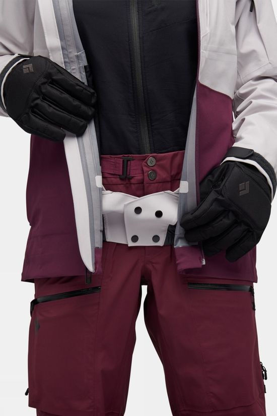 Black Diamond Womens Recon Stretch Shell Ski Jacket Ice Pink/Blackberry