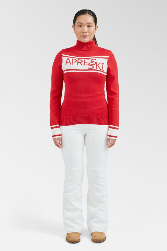 Henri Duvillard Womens Palma Knit Sweater True Red