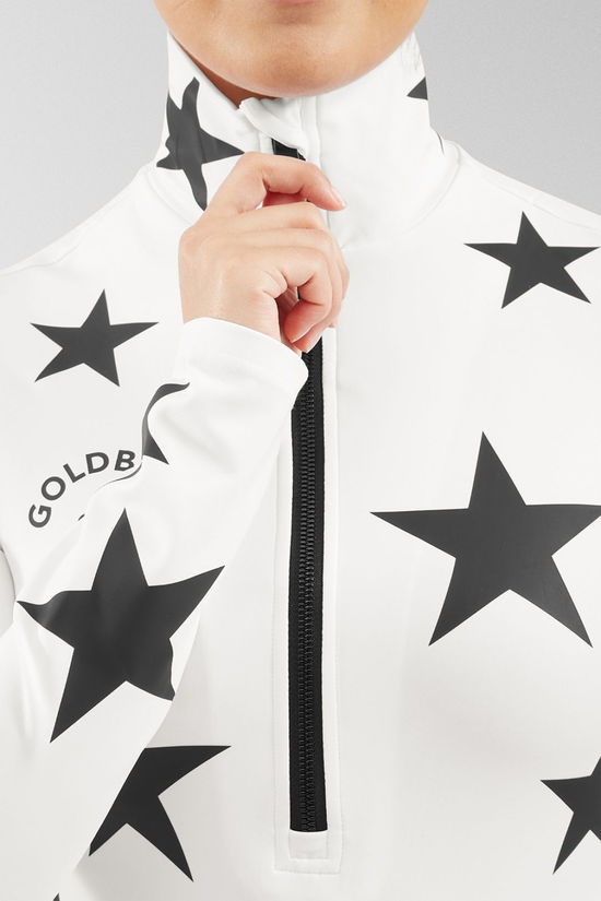 Goldbergh Womens Galactique Ski Pully Top  White/Black