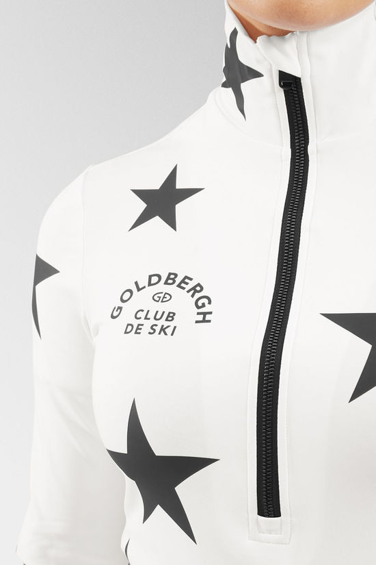 Goldbergh Womens Galactique Ski Pully Top  White/Black