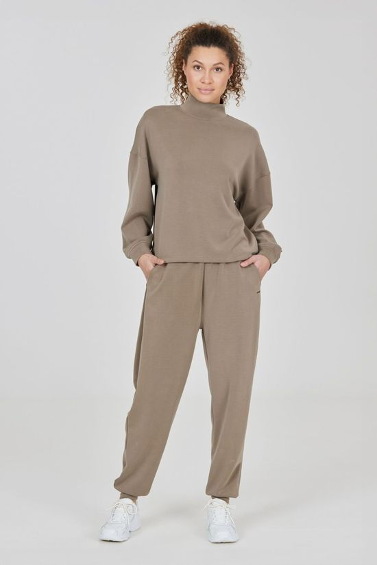 Athlecia Womens Paris High Neck Sweatshirt Walnut