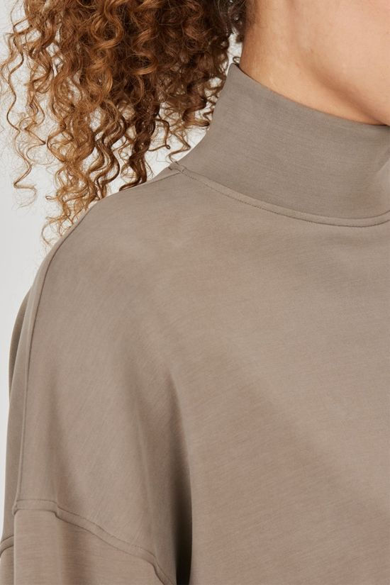 Athlecia Womens Paris High Neck Sweatshirt Walnut