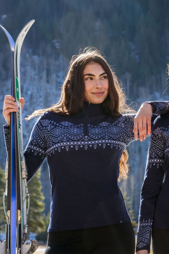 Krimson Klover Womens Neva Knitted Sweater Navy
