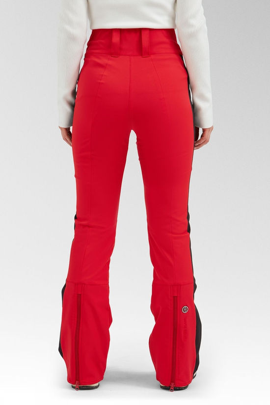 Poivre Blanc Womens Victoria Slim Insulated Ski Pants Red/Black