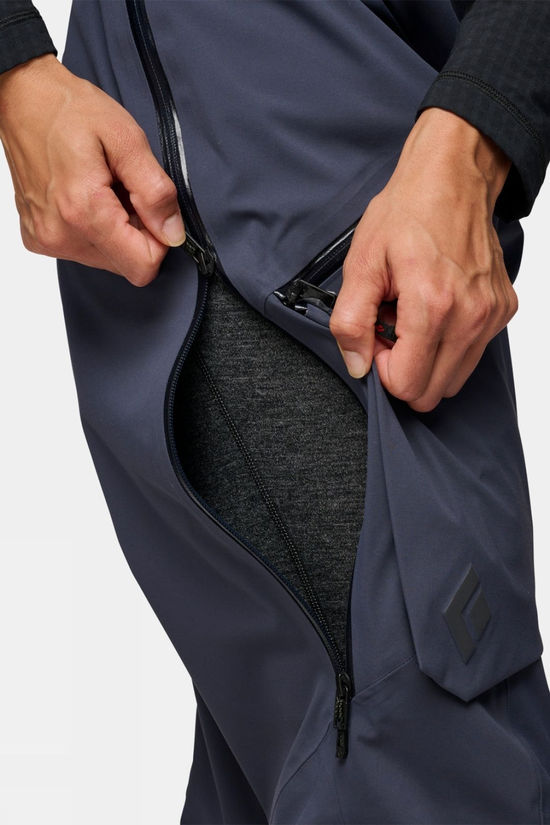 Black Diamond Womens Factor Bib Ski Pants Charcoal