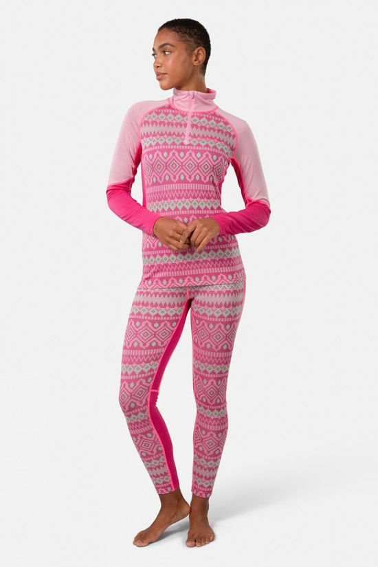 Kari Traa Womens Malia Half Zip Base Layer Top Prism