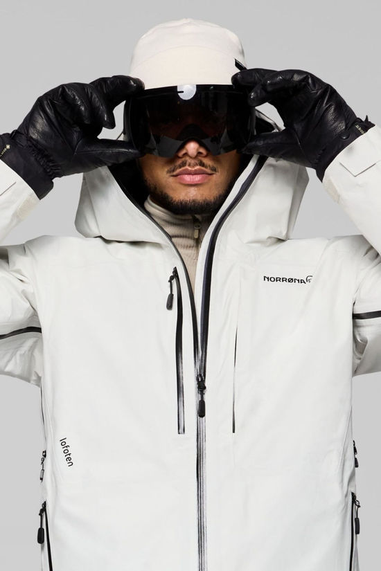 Norrona Mens Lofoten GTX Insulated Jacket Whisper White
