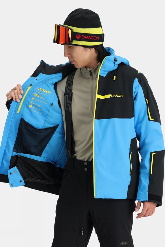 Spyder Mens Titan Ski Jacket  Aether Blue