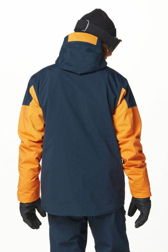 Picture Mens Naikoon Ski Jacket Dark Blue Camel Honey