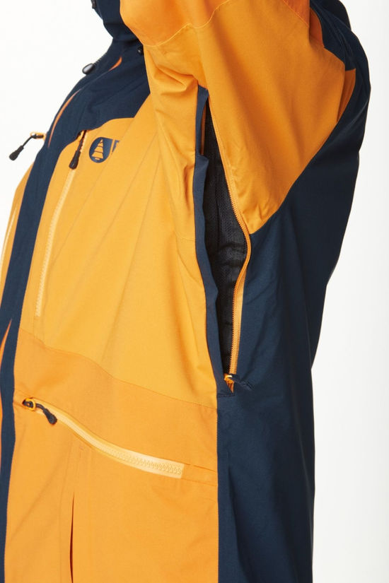 Picture Mens Naikoon Ski Jacket Dark Blue Camel Honey