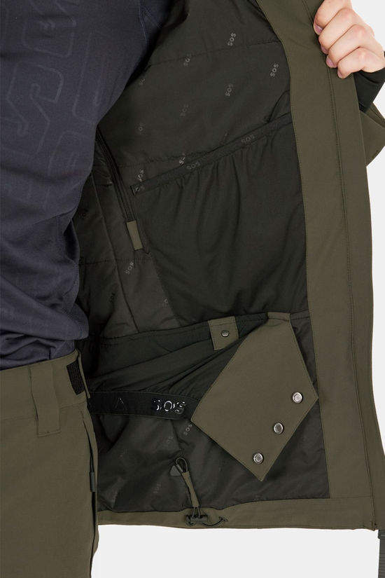 SOS Mens Cervinia Insulated Jacket Black Ink