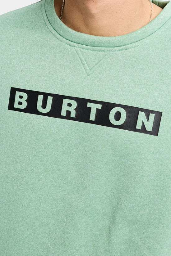 Burton Mens Oak Pullover Crewneck Sweater Soft Sage Heather