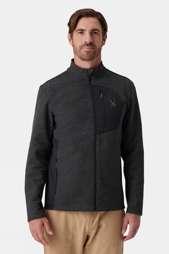 Spyder Mens Bandit Fleece Jacket Black Melange