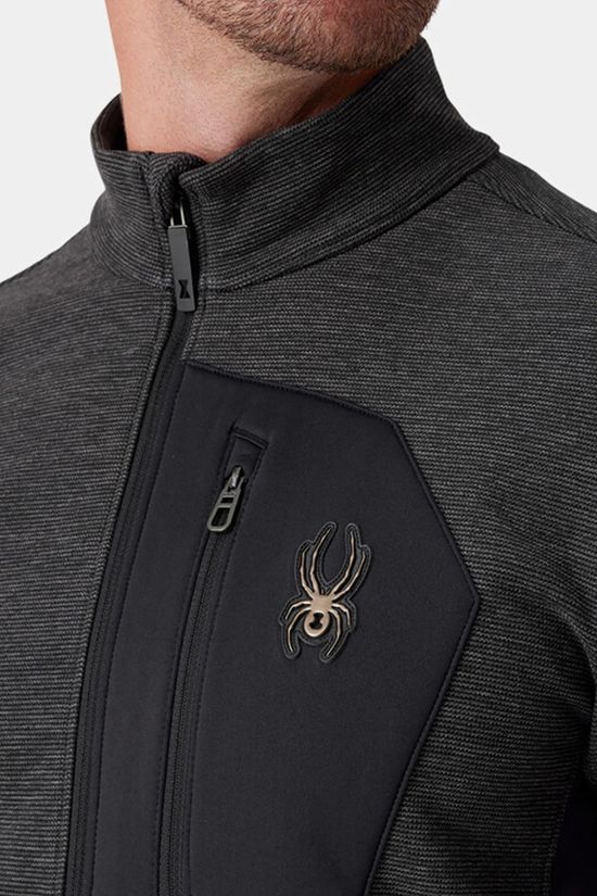 Spyder Mens Bandit Fleece Jacket Black Melange