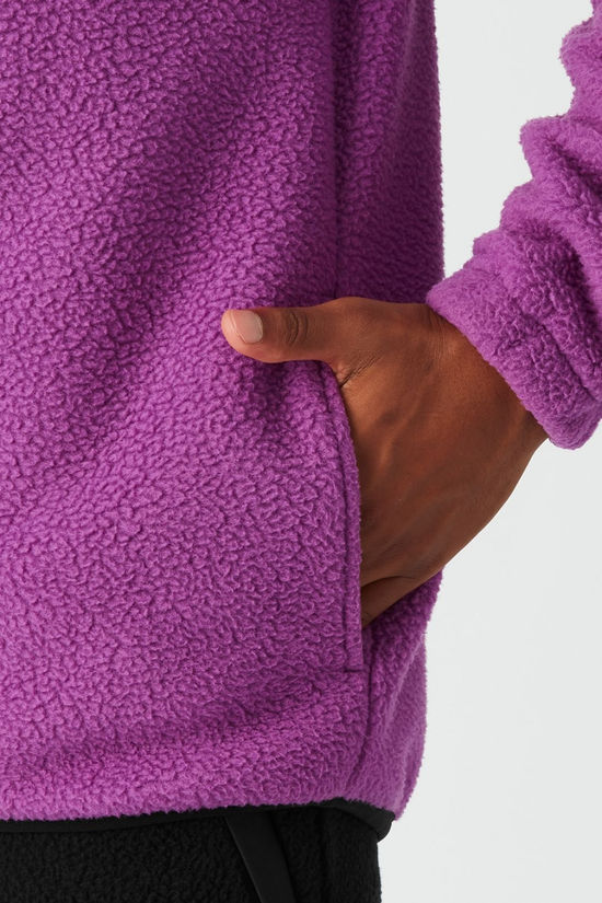Picture Mens Kimag Quarter Zip Fleece Bright Magenta