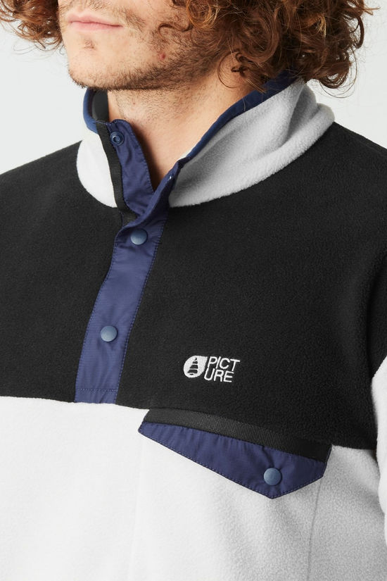 Picture Mens Arcca Quarter Zip Fleece Vapor Grey
