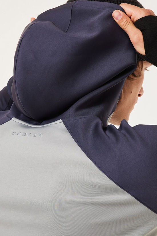 Oakley Mens Sierra DWR Fleece Hoodie 2.0 Cement