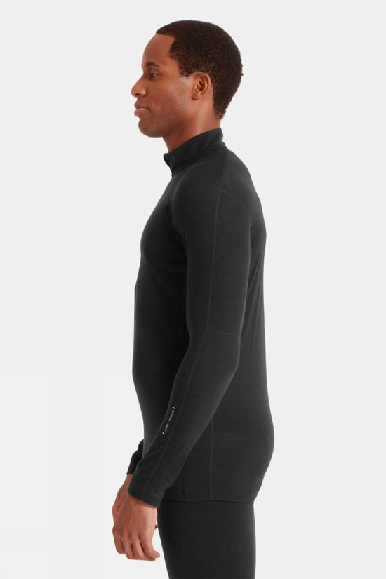 Artilect Mens Boulder 125 Quarter Zip Base Layer Top Black