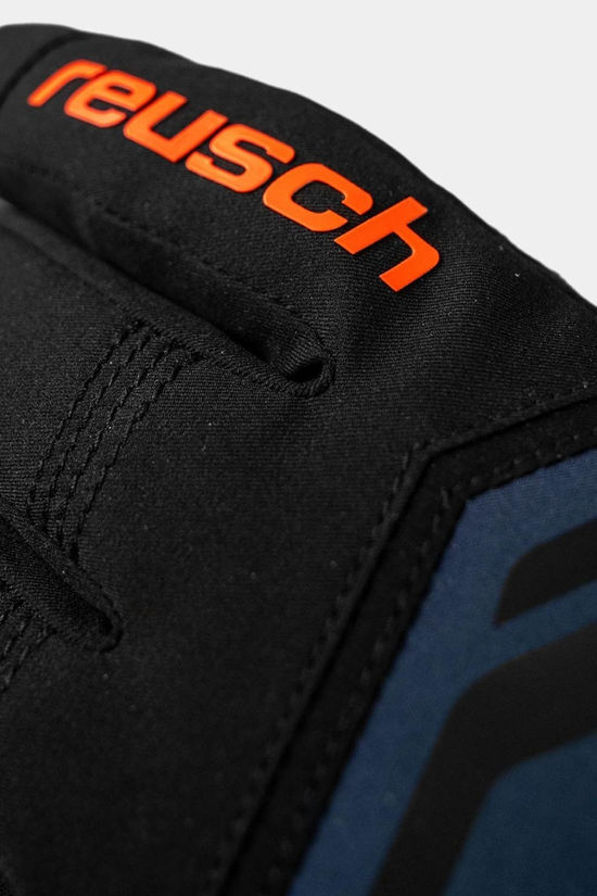 Reusch Mens Primus R-Tex XT Ski Gloves Black/Dress Blue/Fluo Red