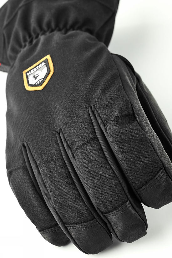 Hestra Mens CZone Mountain 5-Finger Ski Gloves Black