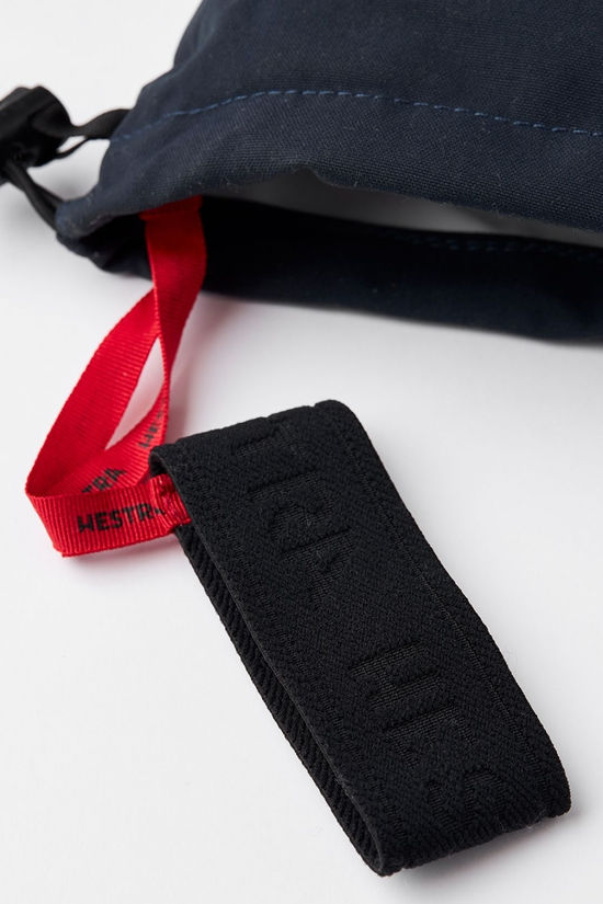 Hestra Womens Heli 5 Finger Ski Gloves Navy/Offwhite
