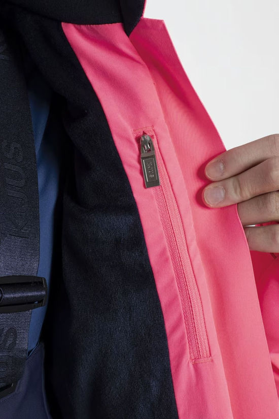 Kjus Girls Slopes Ski Jacket 14+ Cyber Pink/Atlanta Blue