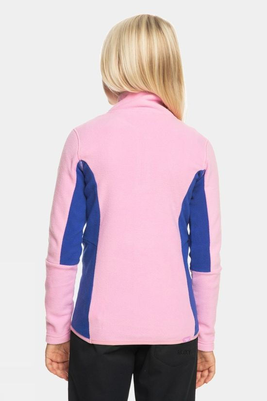 Roxy Girls Sayna Half Zip Fleece 14+ Pink Frosting