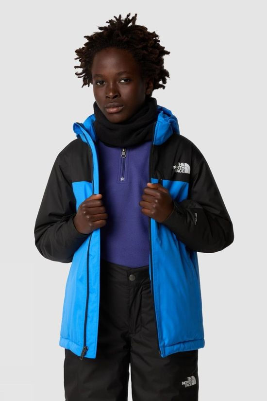 The North Face Kids Snowquest X Insulated Jacket Optic Blue/Tnf Black