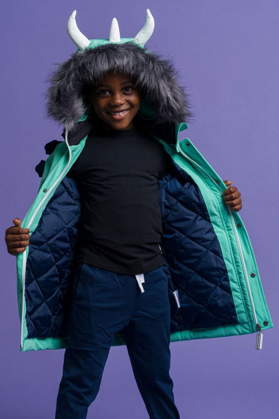 Roarsome Kids Spike The Dino Winter Jacket Spike The Dino