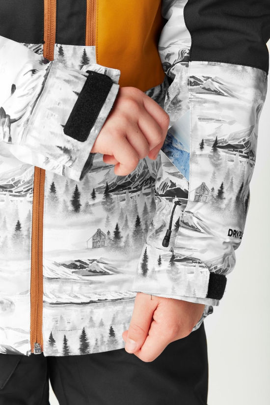 Picture Youth Daumy Jacket 14+ Black Mood Print Honey