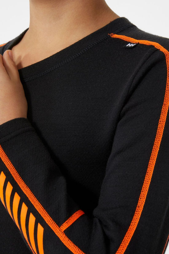 Helly Hansen Juniors Lifa Merino Midweight Base Layer Set 14+ Black