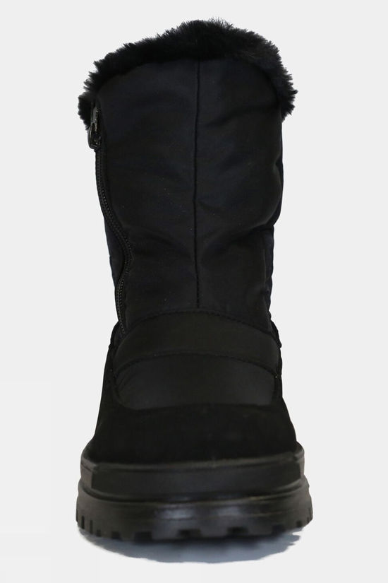 Calzat Womens Traction Ankle Snow Boots Black