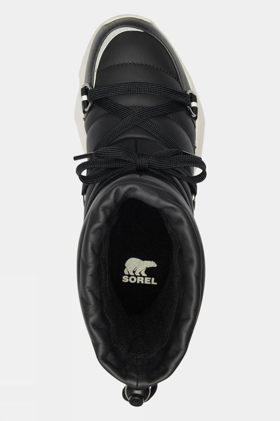 Sorel Womens Kinetic Impact NXT Snow Boots Black/Sea Salt