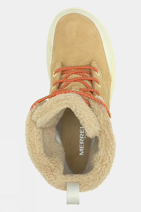 Merrell Womens Marquette Thermo Lace Snow Boots Tan