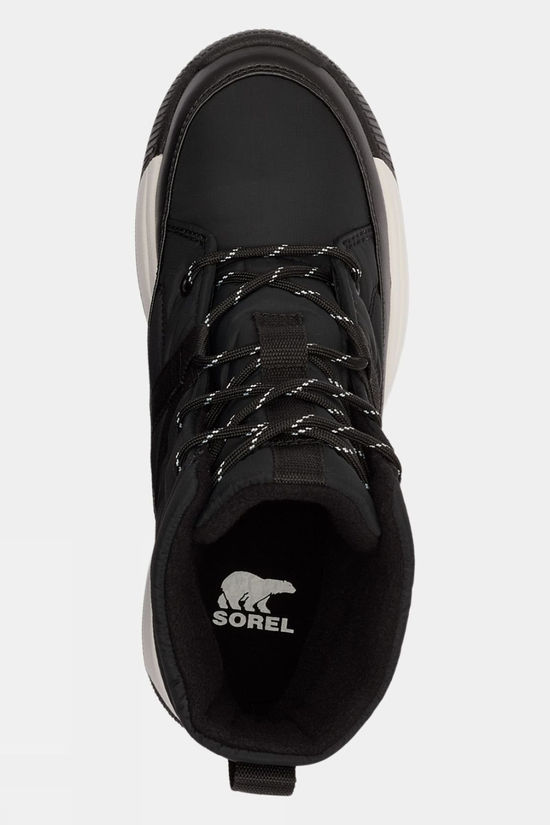 Sorel Womens Whitney III Mid Waterproof Snow Boots Black/Sea Salt