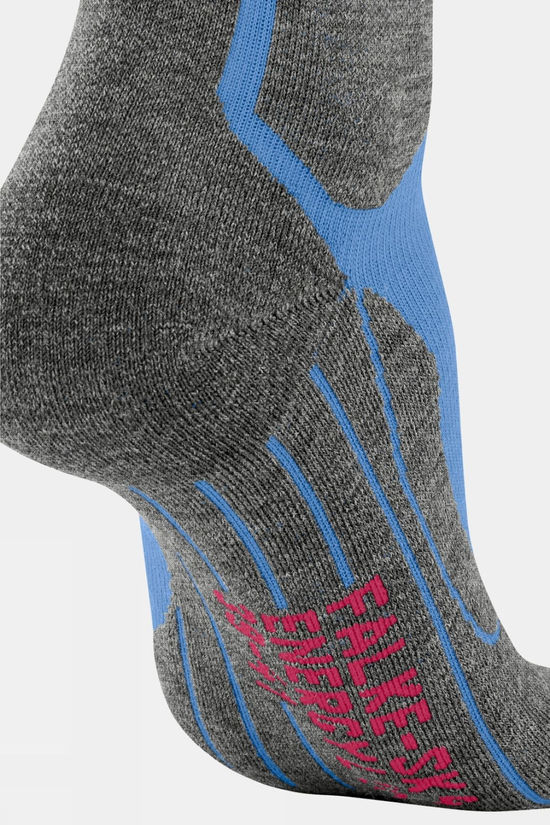 Falke Womens SK4 Advanced Compression Light Ski Socks Blue Note